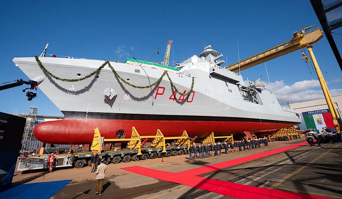 İtalyan Donanmasının yeni nesil OPV’si denize indirildi