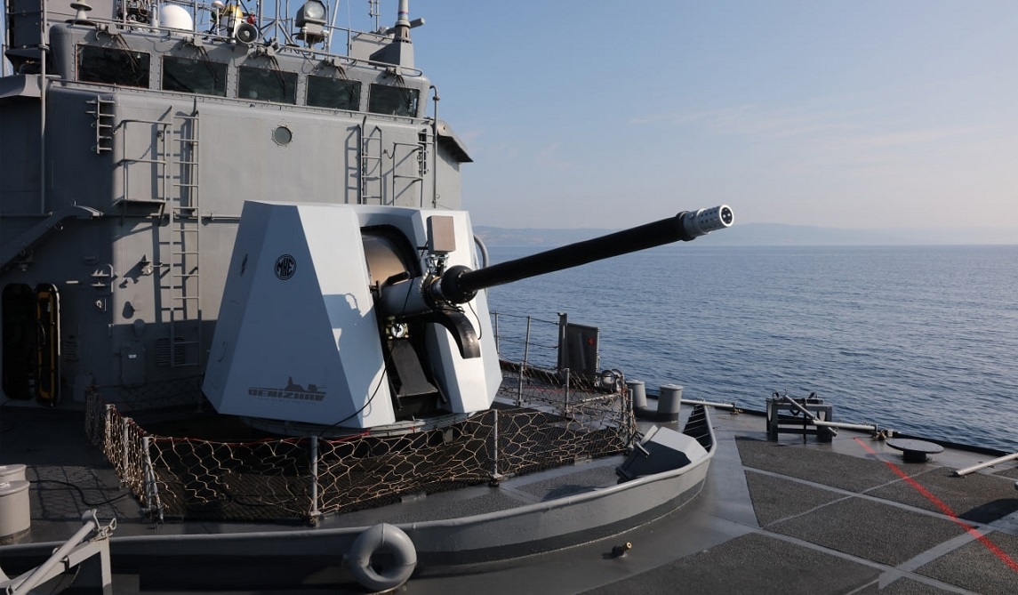 Altıncı milli deniz topu DENİZHAN-76 göreve hazır